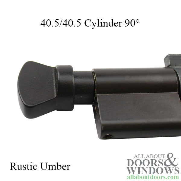 Hoppe Euro Profile Keyed Cylinder with V-Knob – 81mm Housing, 90° Turn