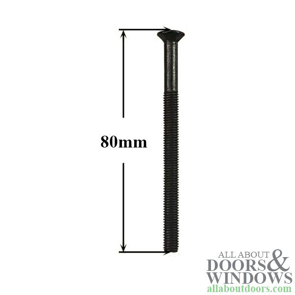 Hoppe Escutcheon Plate Screw – M5 x 80mm, Satin Nickel