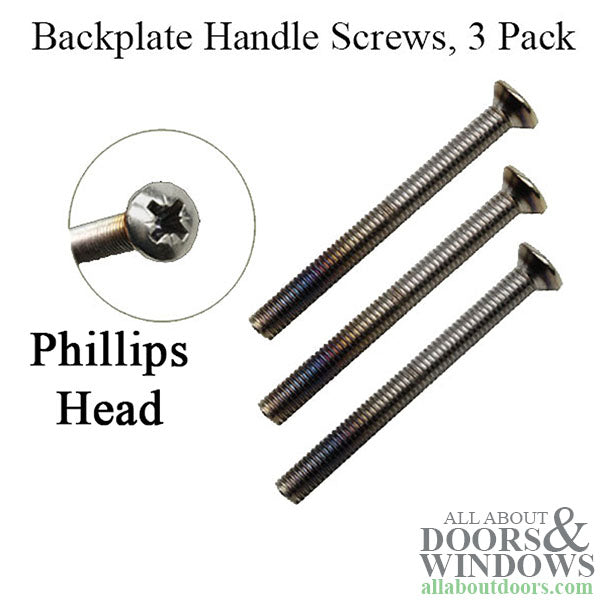 Hoppe Escutcheon Plate Screw – M5 x 80mm, Satin Nickel