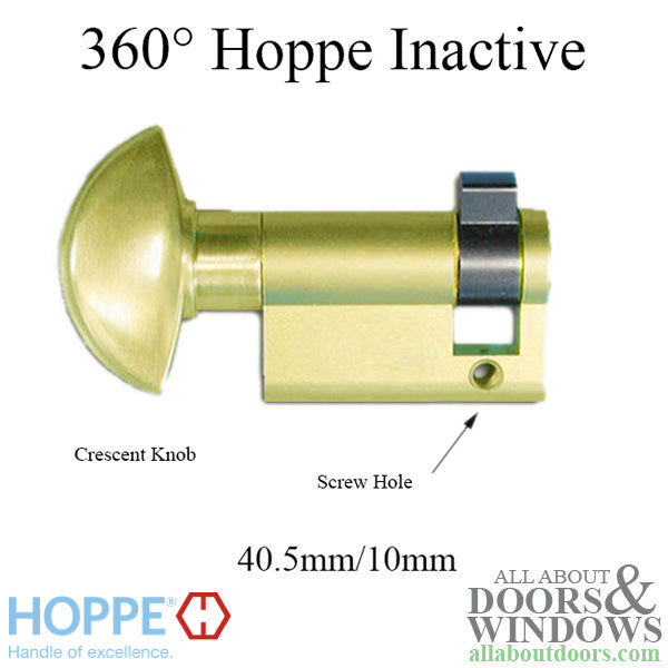 Non-Keyed Profile Cylinder with Crescent Knob – 2-1/16" Overall Length