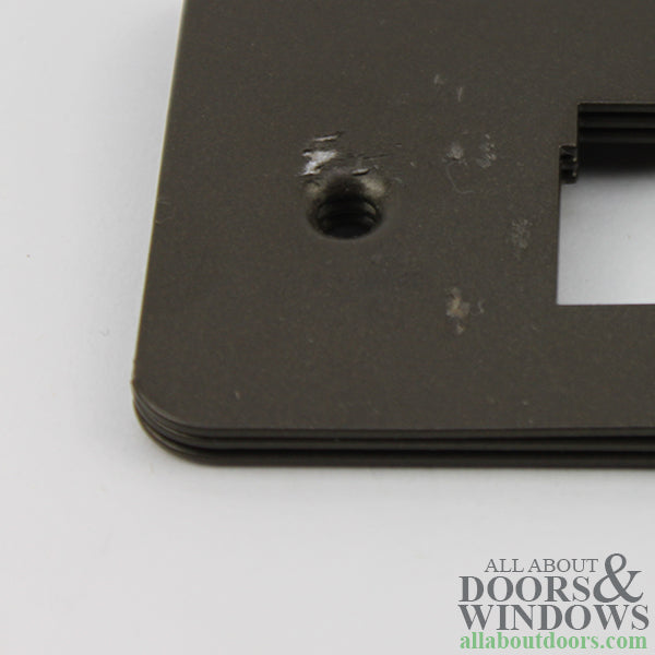 Trilennium Strike Plates & Screws for 2-1/4" Doors – Victorian Bronze (Blemished)