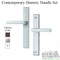 Contemporary Dummy Multipoint Handleset – Brushed Nickel or Antique Black