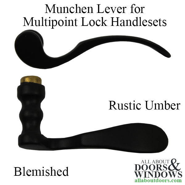 Hoppe Munchen Lever Handle – Right Hand, Rustic Umber (Blemished)