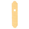 Hoppe Exterior Back Plate – M3965N, 2.17" x 10.04", Resista Polished Brass