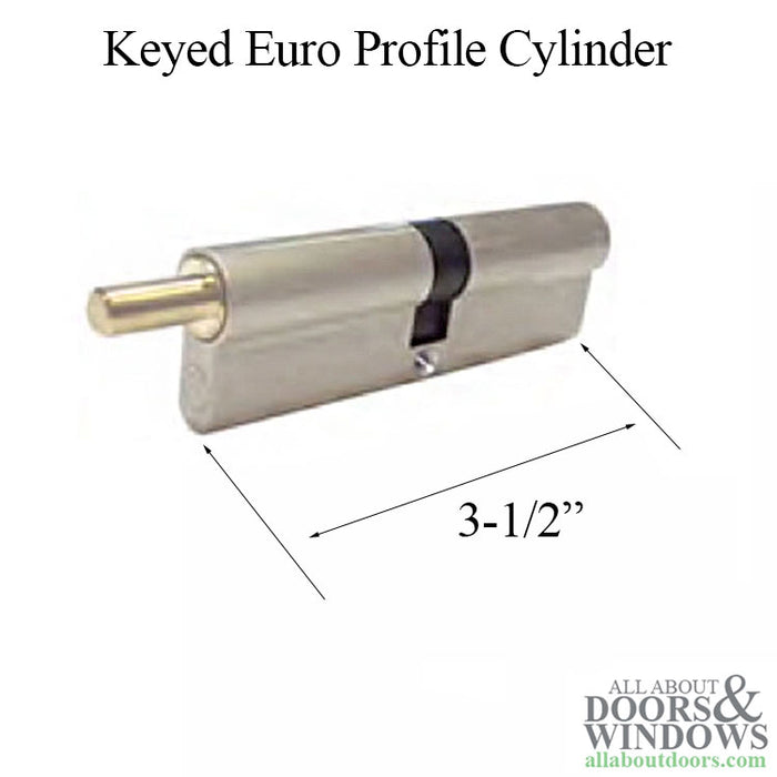 AGB Euro Profile Cylinder with Tang – 45/45, No Thumb Turn