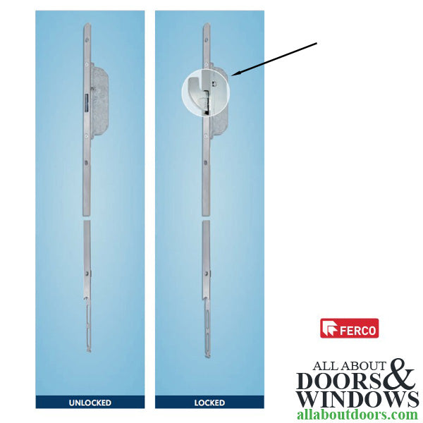 GU Ferco Top Rhino Hook Extension for Doors Over 8' – 20-43/64" Length