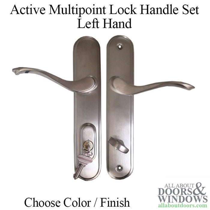Amesbury 400B Active Handleset – Left Hand, 92mm PZ, Zinc