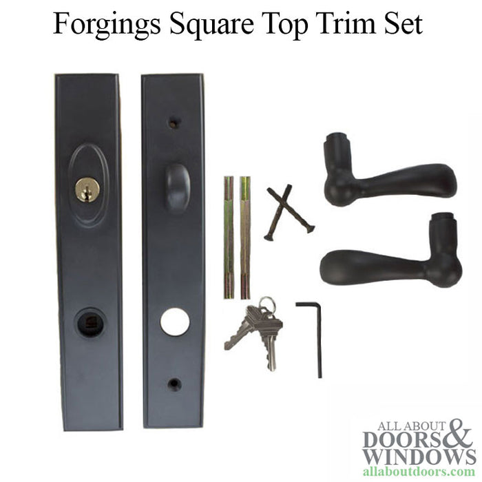 Forgings 10" Square Top Keyed Handleset – Oil Rubbed Bronze
