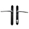 Construction Trim Handle Set with Key – No Cylinder Hole, Black