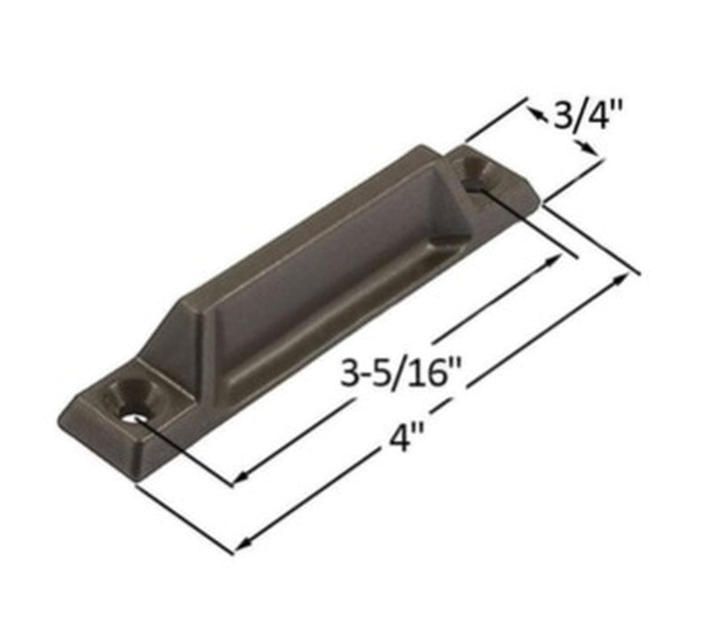 Truth Hardware Sash Lift for Double Hung Windows – 4" Length