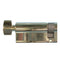 Profile Inactive Cylinder – 53/10mm, Polished Brass