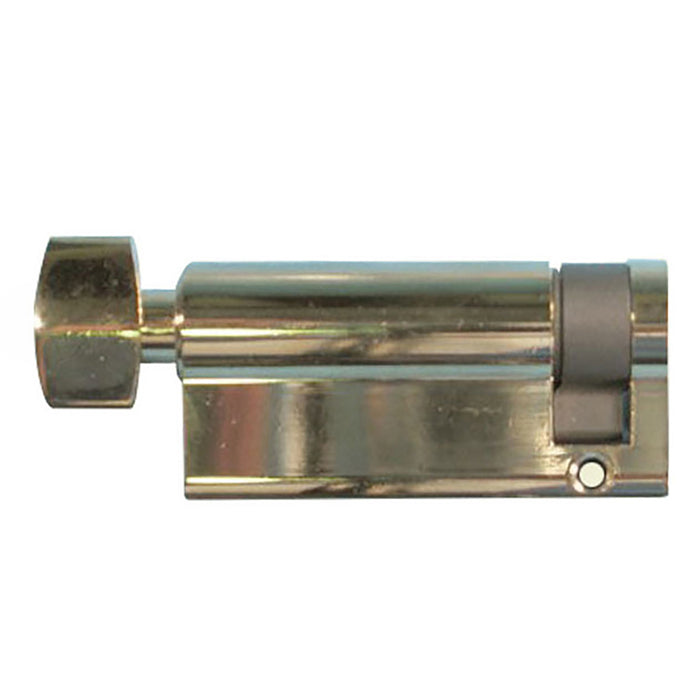 Profile Inactive Cylinder – 53/10mm, Polished Brass