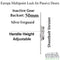 GU Inactive Multipoint Shootbolt Assembly – 50mm Backset, 92mm PZ, Adjustable Handle Height