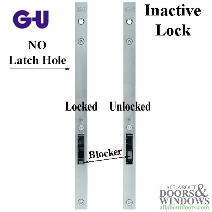GU Inactive Multipoint Shootbolt Assembly – 50mm Backset, 92mm PZ, Adjustable Handle Height