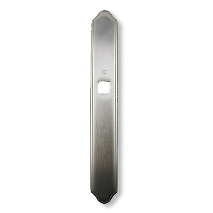 Hoppe M2170N Exterior Dummy Backplate for HLS9000 – Satin Nickel