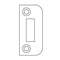Hoppe Shootbolt Strike for Single or Double Doors – Stainless Steel