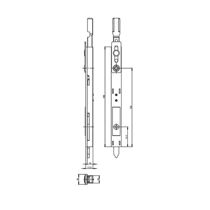 GU Shootbolt Attachment for Multipoint Locks – 160mm Length