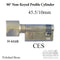 Hoppe CES Cylinder with Round H-Knob – 45.5mm, 90 Degree, Polished Brass