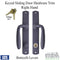 Winkhaus Botticelli Sliding Door Handle Set – Keyed, Right Hand