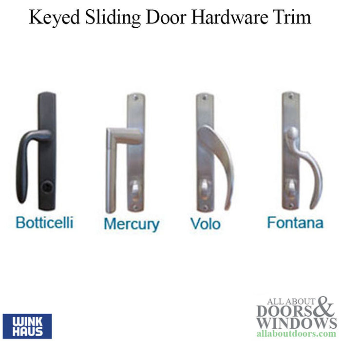 Winkhaus Botticelli Sliding Door Handle Set – Keyed, Right Hand