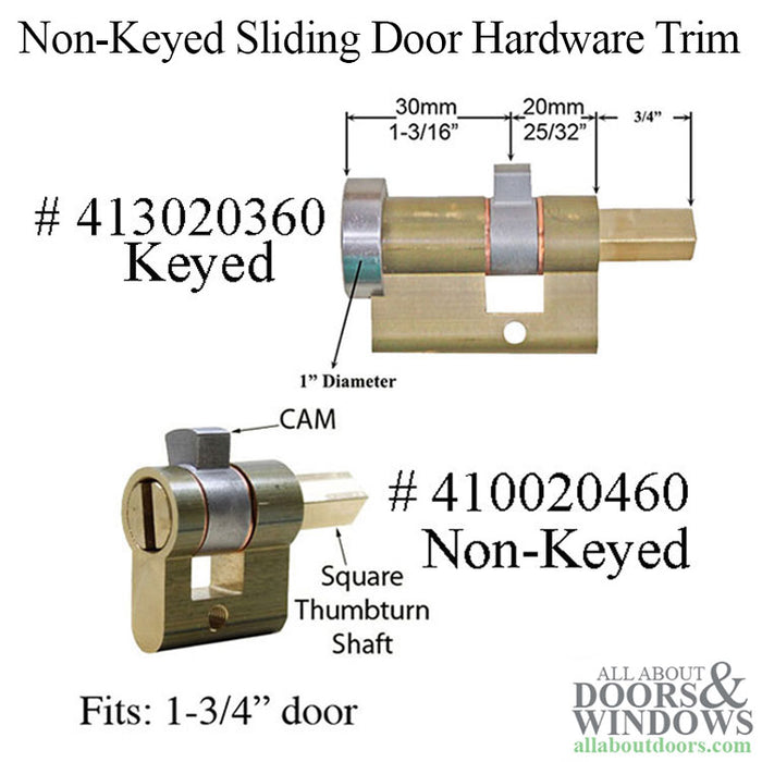 WinkHaus Botticelli Non-Keyed Sliding Door Handle Trim
