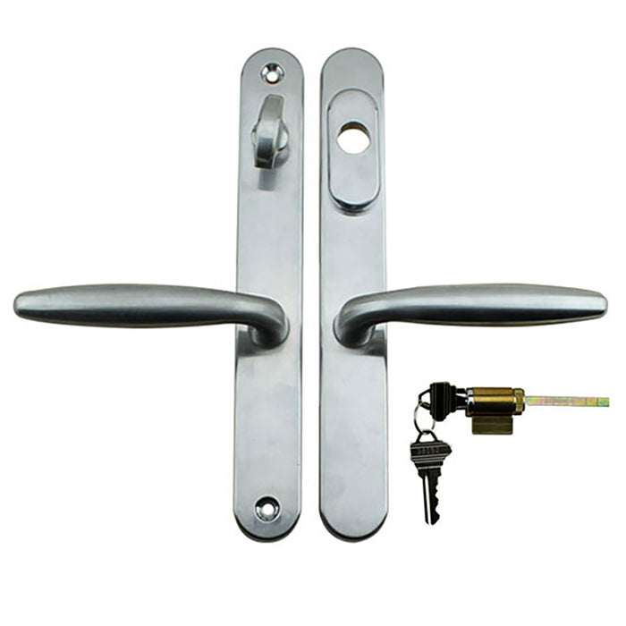 800A Series Active Handle Set Trim for Multipoint Locks – 92mm PZ, Brass