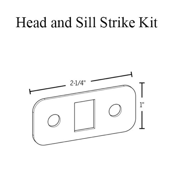 Head and Sill Bolt Receiver Kit for Multipoint Doors
