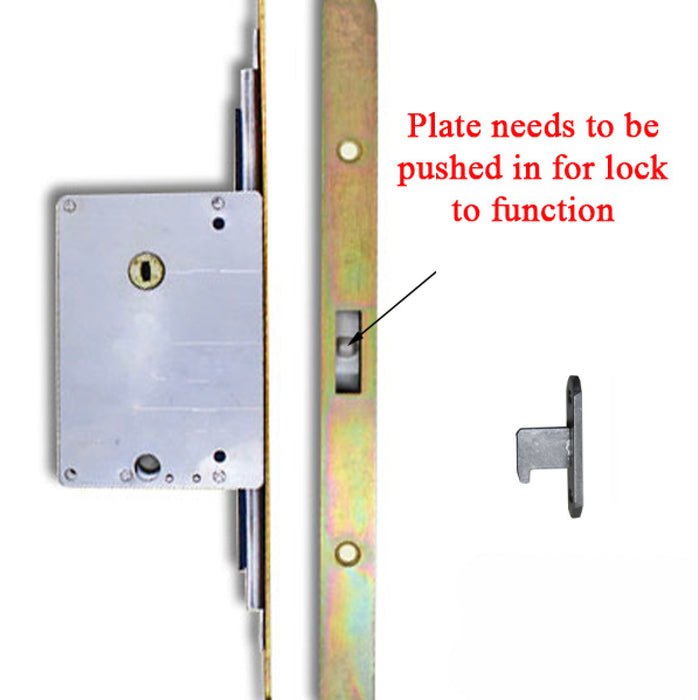 Single Point Sliding Door Lock – 45mm Backset, 20mm Faceplate