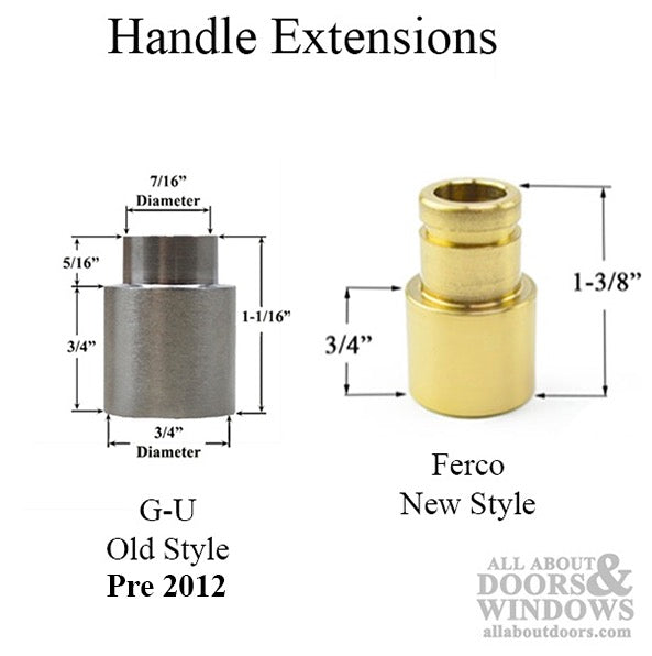G-U Handle Extender – Old Style, 3/4" Extension