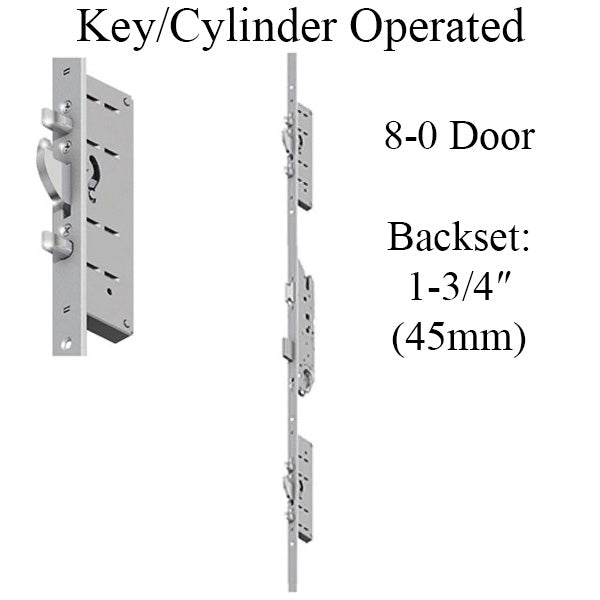 Hoppe Key Operated Multipoint Lock – 45mm Backset, 40.2" Handle Height