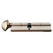 CES Euro Profile Cylinder with Crescent Knob – 55.5mm Inside, 65.5mm Outside, Satin Nickel