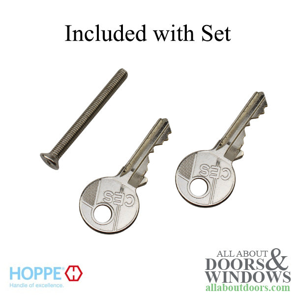 CES Euro Profile Cylinder with Crescent Knob – 55.5mm Inside, 65.5mm Outside, Satin Nickel