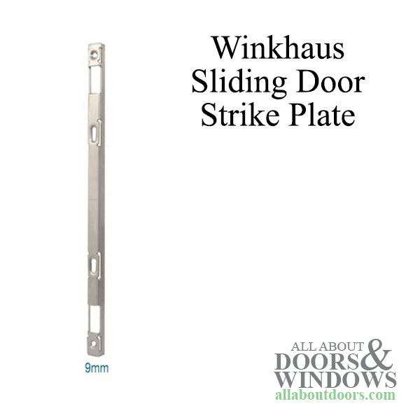 Winkhaus Sliding Door Strike Plate – Flat with Radius Ends, 12-13/16" Length