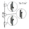 Andersen A-Series 3-Point Lock Mechanism for FWHID68/FWHOD68 Doors – 50mm Backset, 106mm PZ