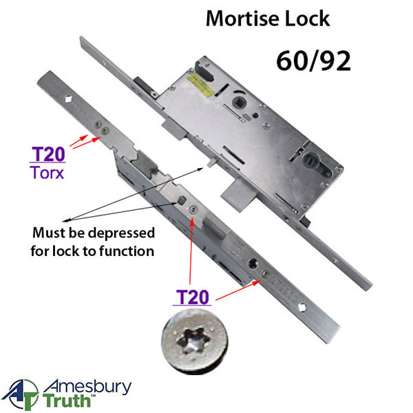 Premier P2000 Multipoint Lock Gearbox – 35mm Backset, 92mm PZ