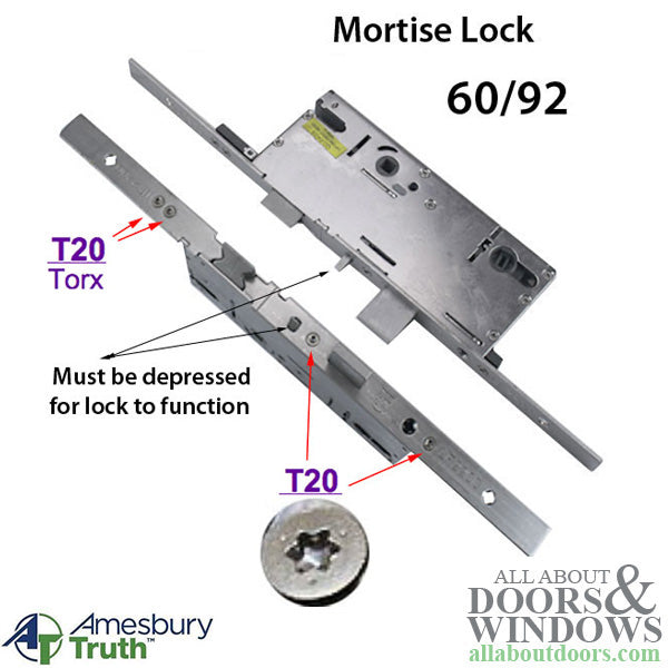 Premier P2000 Multipoint Lock Gearbox – 45mm Backset, 92mm PZ