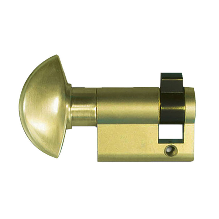 Hoppe 90° Non-Keyed Profile Cylinder with Crescent Knob – Rustic Umber