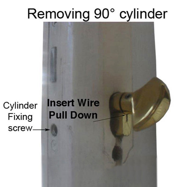 Hoppe Euro Profile Cylinder with Crescent Knob – 55.5/35.5mm, Schlage Keyway