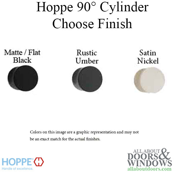 Hoppe Crescent Knob Euro Profile Cylinder – 55.5/55.5mm, Satin Nickel