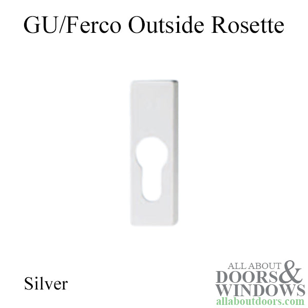 Outside Rosette with Cylinder Bore – 10mm Positioning Plugs