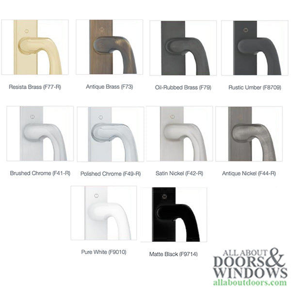 Hoppe M151 Sliding Door Handleset – Non-Keyed, Resista Brass