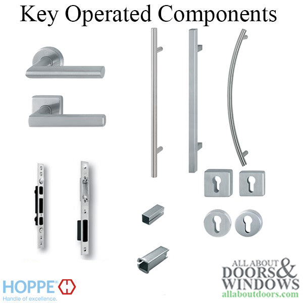 Hoppe Amsterdam Interior Handle Half Set – Stainless Steel