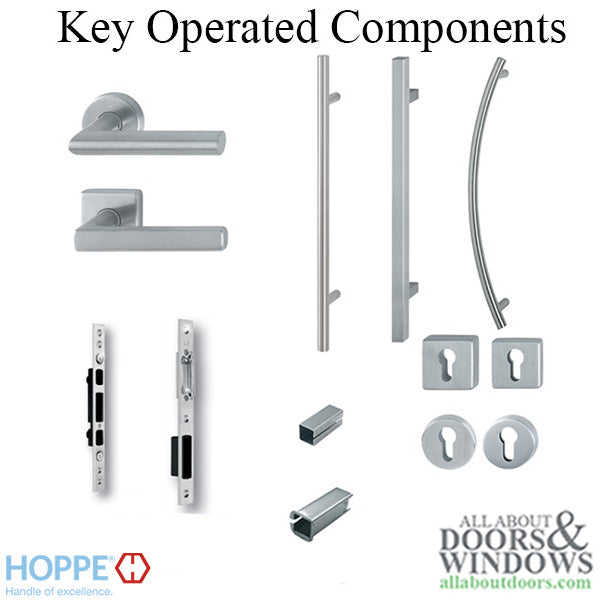 Hoppe Dallas Interior Handle Half Set – Stainless Steel