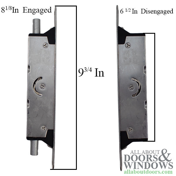 Inactive Flushbolt Rod – 30mm Backset, 25.4mm Travel
