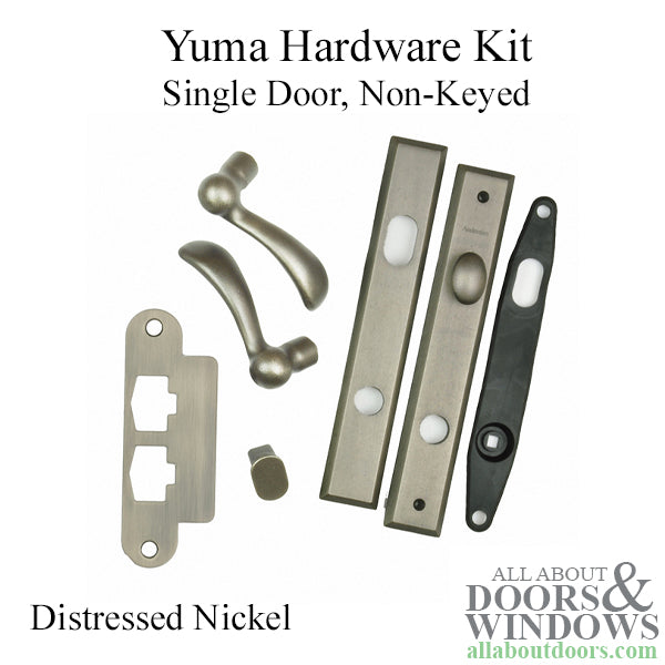 Andersen Yuma Hinged Patio Door Hardware Set – Distressed Nickel