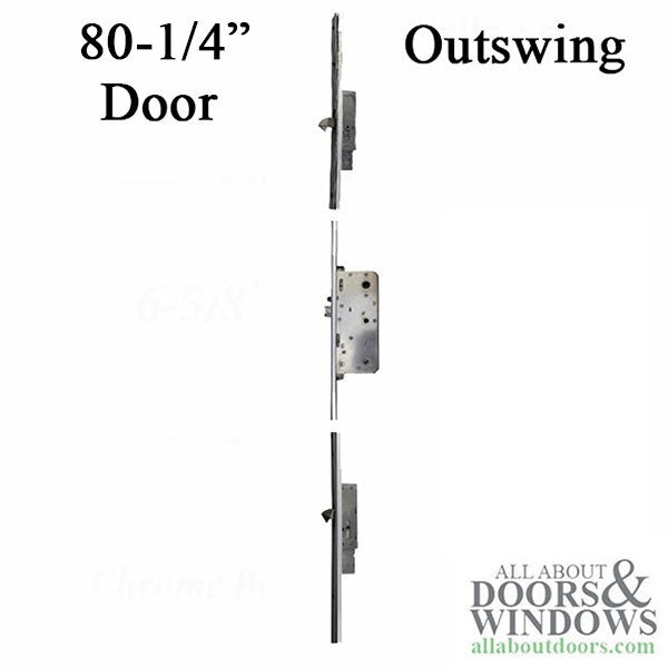 Neuma Multipoint Lock for 80-1/4" Out-Swing Doors – 60mm Backset, 133mm PZ