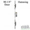 Neuma Multipoint Lock for 80-1/4" Out-Swing Doors – 60mm Backset, 133mm PZ