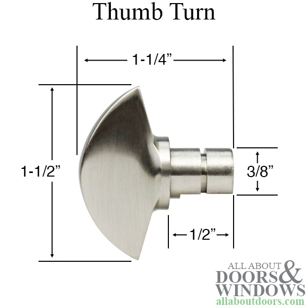 Emtek Thumb Turn Kit for Multipoint Lock Trim – Satin Nickel