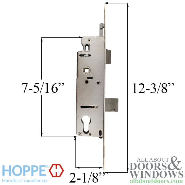 Hoppe Single Point Lock HLS9350 – 35mm Backset, 1" Deadbolt