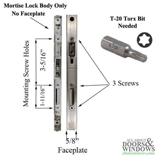 Amesbury P1000 Active Gearbox for Multipoint Locks – 45mm Backset, 92mm PZ